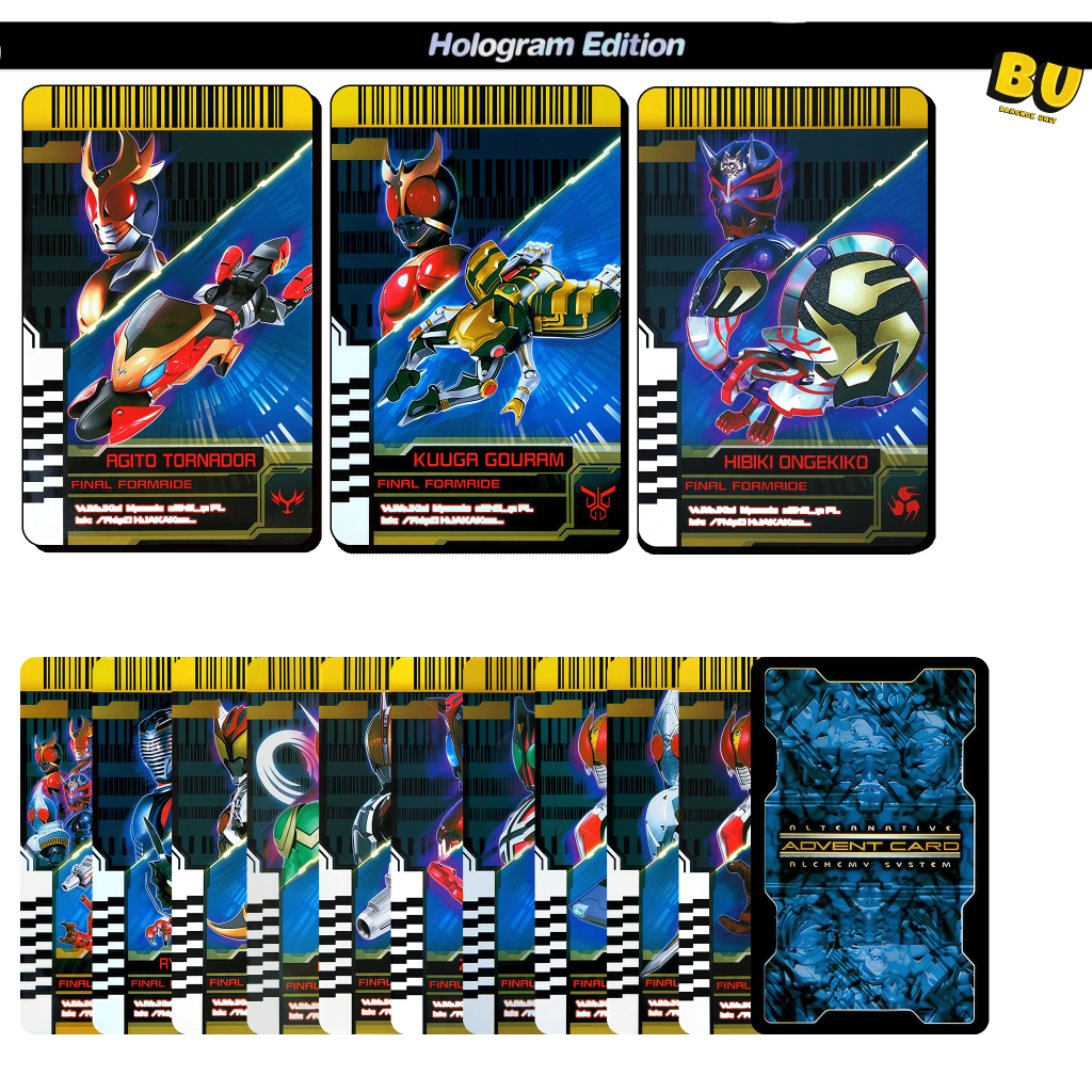 [ส่งฟรี] สติกเกอร์สำหรับติดบัตร ATM BTS VISA[ STICKER SKIN CARD ]ลาย : Masked Rider Kuuga : BU กันน้