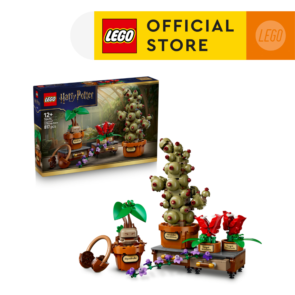 LEGO Harry Potter TM 76474 Hogwarts™ Herbology Plants (817 Pieces), Building Blocks, Kids Toy