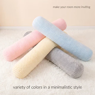 SCYOUNG ปลอกหมอนข้าง พร้อมส่ง 40*14นิ้ว (100*35cm) สีพื้น ปลอกหมอน กันไรฝุ่นปลอกหมอนยาว นุ่มมาก
