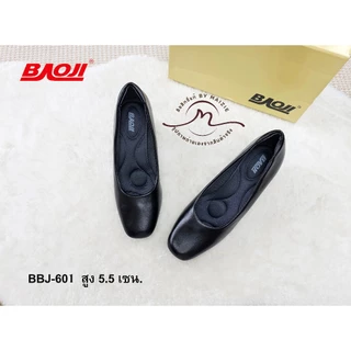 **BAOJI** [ลิขสิทธิ์แท้ ตัวแทนขายเอง] (BJ-601) รองเท้าผ้าคัชชู ใส่ทำงาน *ผู้หญิง* ส้นสูง 5.5 ซม. เบาหวิว (By MAIZIE)