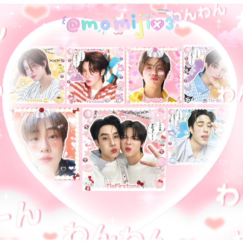 สติ๊กเกอร์แปะพัสดุ (เติ้ลเฟิร์สวัน) 1 เซ็ตได้ 20/30 ชิ้น ขนาด 4x4/5x5cm