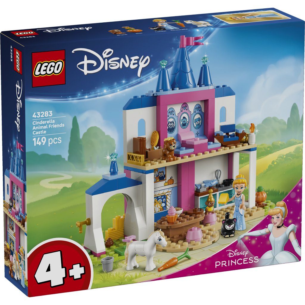 LEGO Disney Princess ‏43283 قلعة سندريلا وأصدقائها الحيوانات (149 قطعة) — صورة 3
