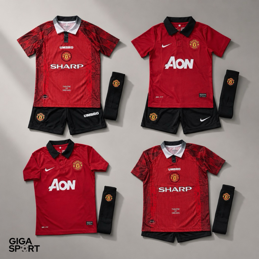ชุดกีฬาเด็ก-ผู้ใหญ่ ทีมชาติ แมน ยู 2026 (เสื้อ + กางเกง ) ผ้านิ่ม ใส่สบาย ไม่ระคายเคือง