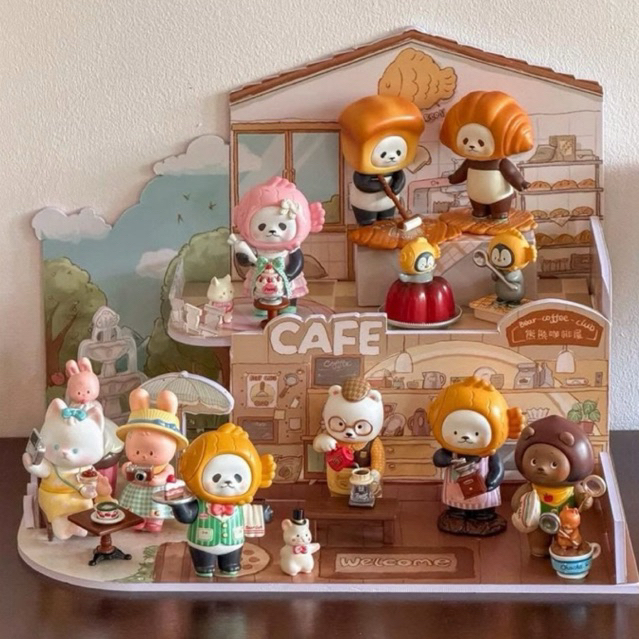 (☕️🥐พร้อมส่งด่วนในไทย) แบบสุ่มโมเดล : Planet Bear Have A Nice Coffee Series