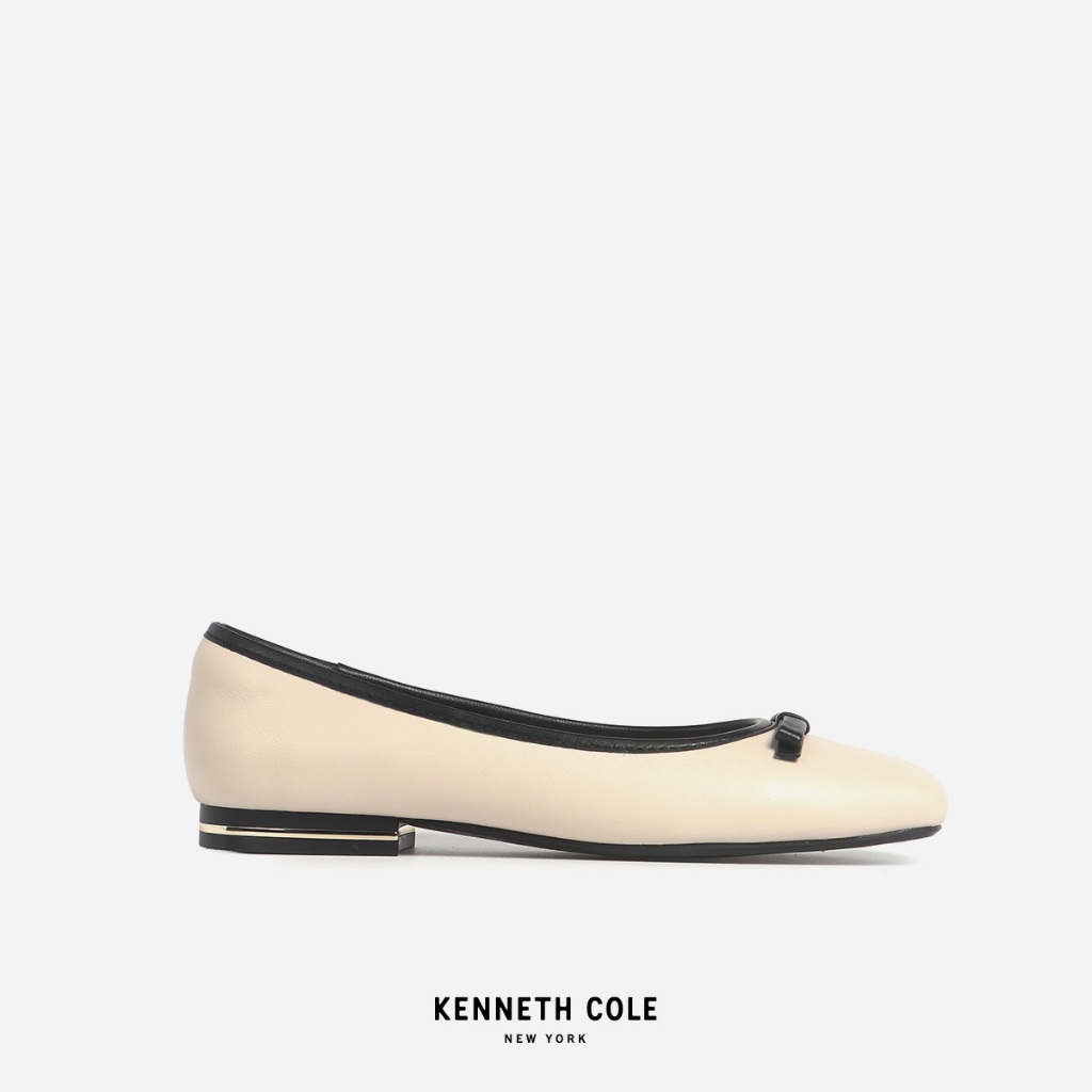 KENNETH COLE รองเท้าส้นแบนผู้หญิงรุ่น MARINA FLATS Egg Shell สีขาว ( FLT - KS14235LE-110 )