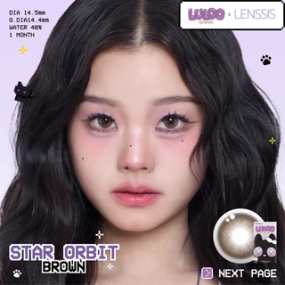 [ของแท้] คอนแทคเลนส์รายเดือน LULOO รุ่น Star Orbit สตาร์ออบิท เลนส์ตากลมปุ๊กปิ๊ก น่ารัก