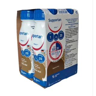 [200 ml x 4 ขวด]Fresubin Supportan เฟรซูบิน ซัพพอร์แทน อาหารสูตรครบถ้วนพร้อมดื่มกลิ่นคาปูชิโน (อาหารทางการแพทย์)