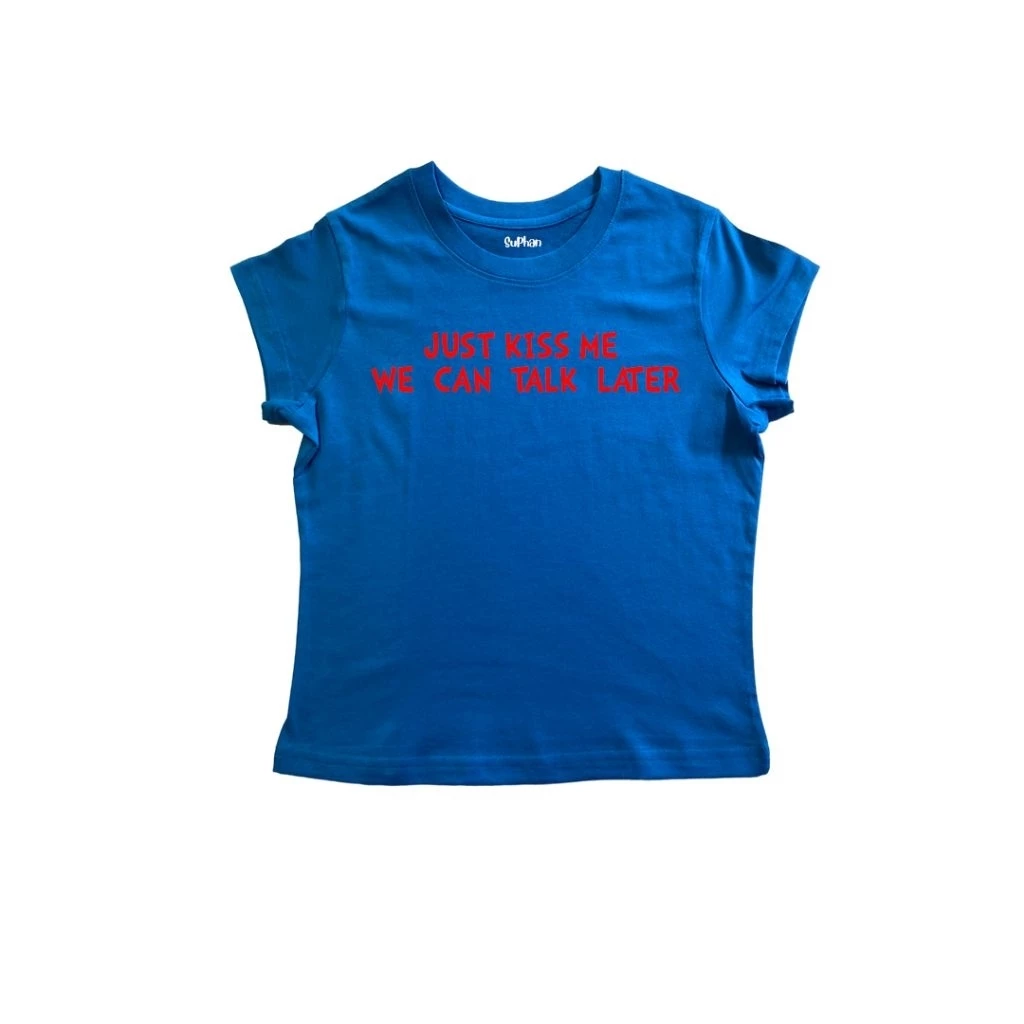 chicchi.cshop | เสื้อยืดbabytee ลาย just kiss me