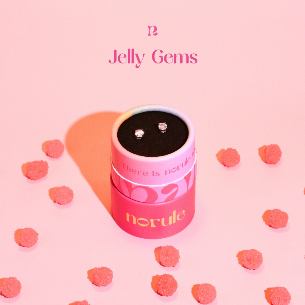 norule - Jelly Gems (clip-on earring) ต่างหูไม่ต้องเจาะหู
