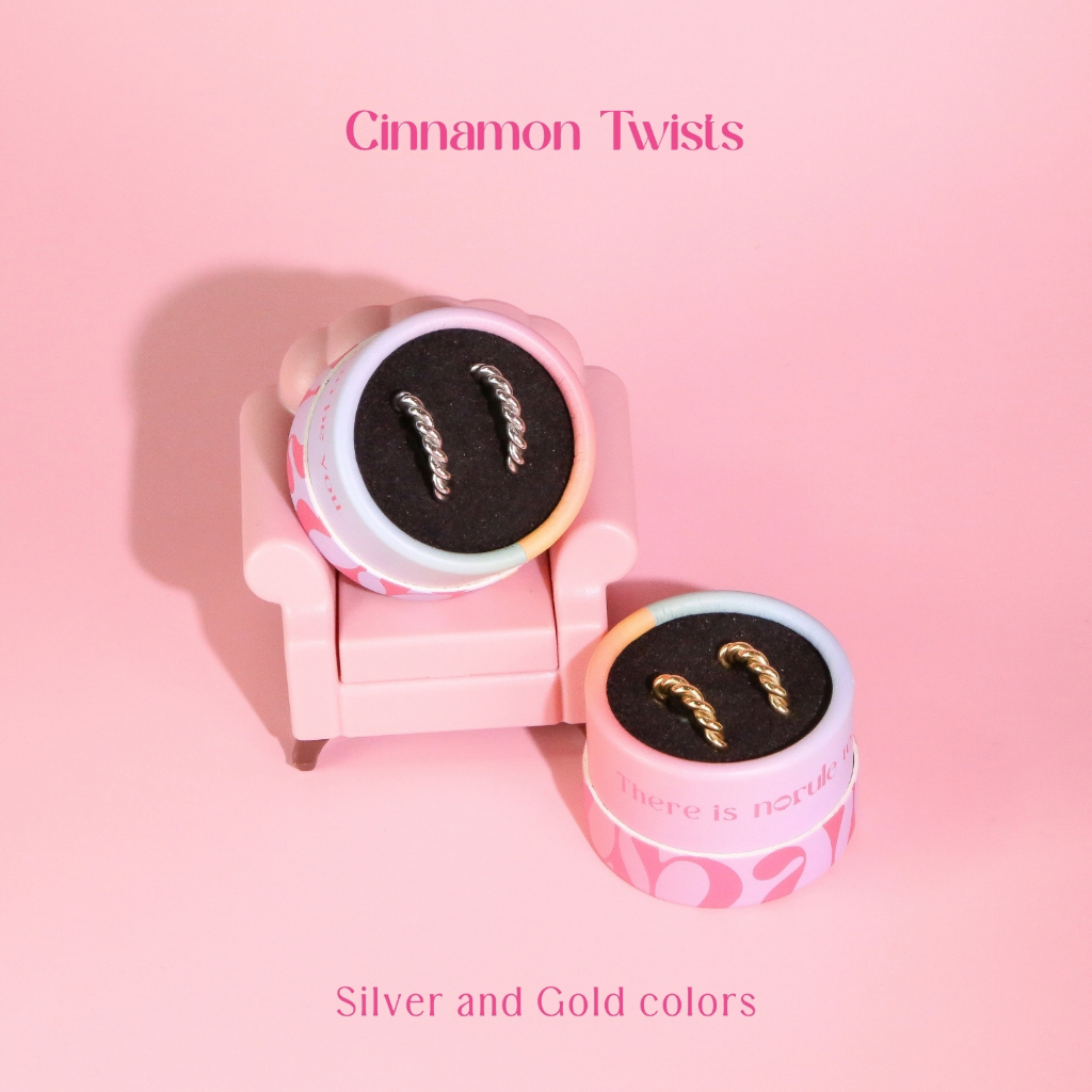 norule - Cinnamon Twists (clip-on earring) ต่างหูไม่ต้องเจาะหู