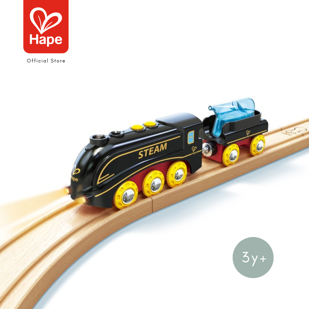 Hape Steam & Whistle Train Set ชุดรถไฟไอน้ำและนกหวีด รูปที่ 8