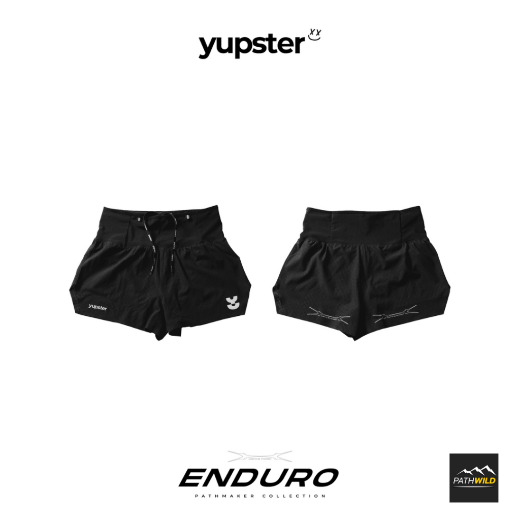 Yupster Enduro Woman กางเกงวิ่งเทรลผู้หญิง เนื้อผ้าบางเบาระบายอากาศได้ดี พร้อมช่องเก็บของรอบเอว