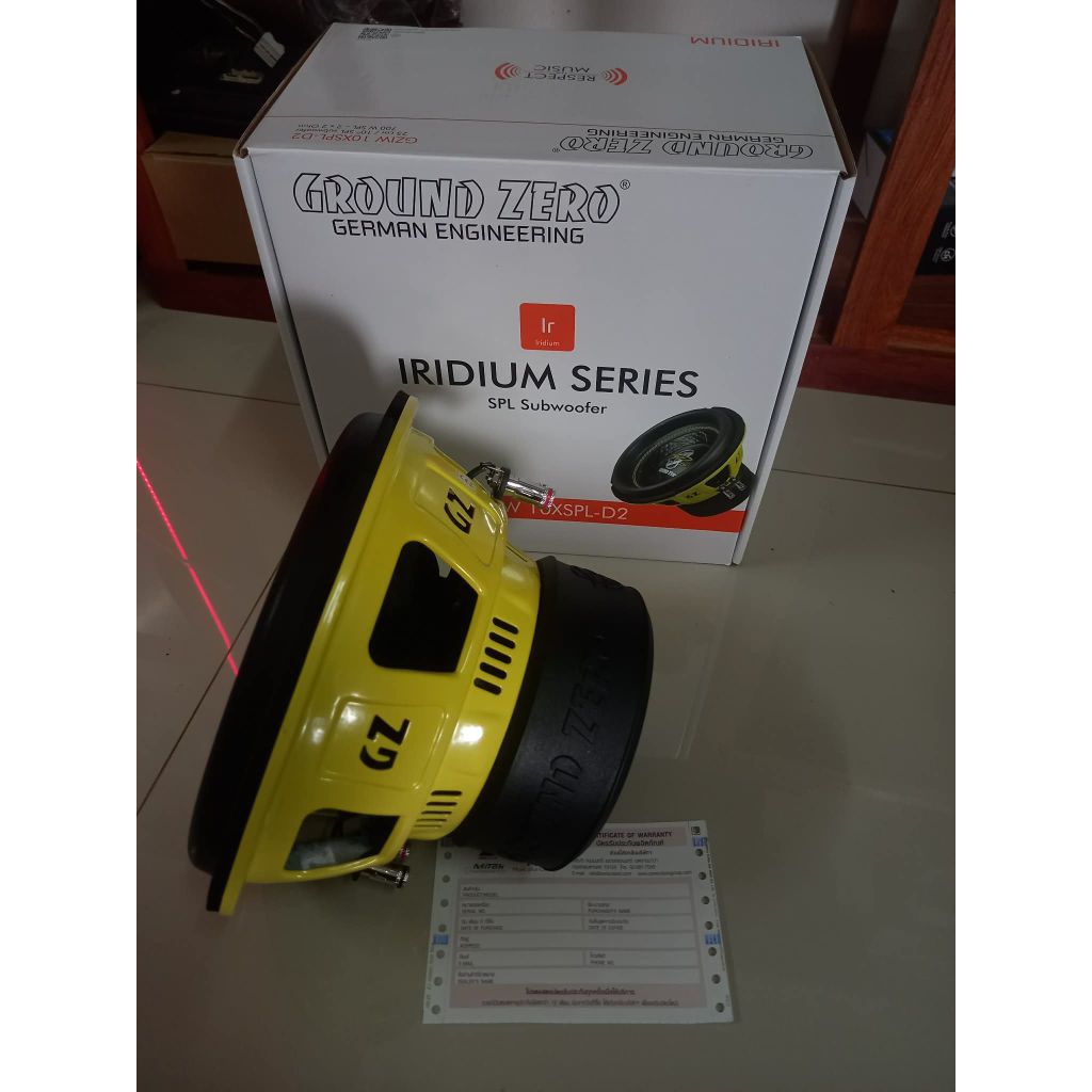 10นิ้ว GROUND ZERO รุ่นGZIW 10XSPL-D2 1ดอก8770บาท