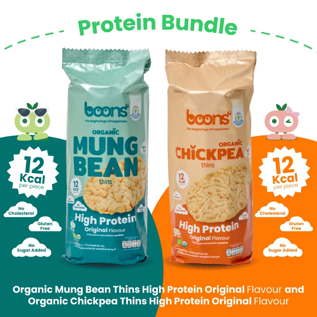 ตะกร้า Boons!!! High Protein Thins โปรตีนสูง ไม่มีกลูเตน-เลือกรสชาติได้ (แพ็ค 2)