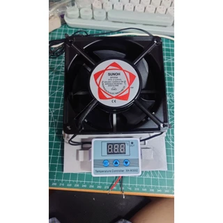 ชุดระบายความร้อน invertor กันแมลง พร้อมพัดลม ความคุมตามอุณหภูมิ