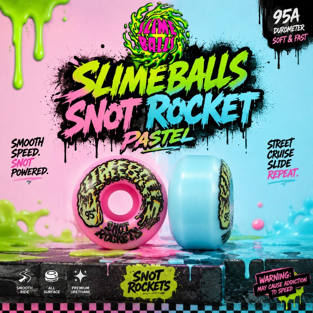Slime Balls Skateboard Wheel 53-54mm 95A | ล้อสเก็ตบอร์ด Skateboard [สินค้าพร้อมส่งจากไทย ของแท้ 100%]