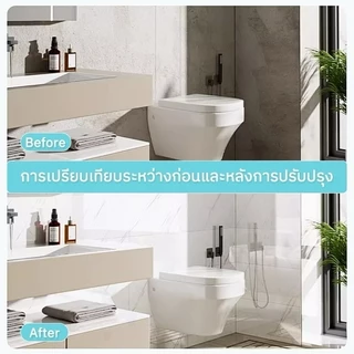 Beauty Life แผ่นติดผนังลายหินอ่อน วอลเปเปอร์ตกแต่ง สติกเกอร์วอลเปเปอร์โฟม 60*30 cm มีกาวในตัว ตกแต่งผนังห้องน้ำ/ห้องครัว