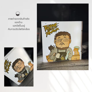 [ใส่โลโก้ได้] ป้ายไฟมินิมอล Custom Logo Lightbox ป้ายไฟร้านกาแฟ ร้านเสริมสวย ร้านอาหาร พร้อมอะแดปเตอร์ ใช้ได้ทั้ง Indoor