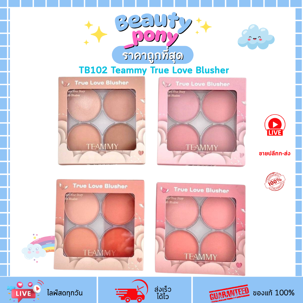 TB102 ทีมมี่ บลัชออนทรูเลิฟ TEAMMY True Love Blusher