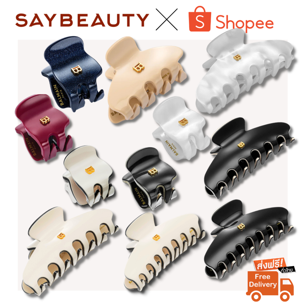 🔥โปรทักแชท 2700/3750​฿🔥🛍️ส่งทุกวัน🛍️ BALMAIN HAIR COUTURE Pince a Cheveux Hair Clip *รับประกันของแท้*