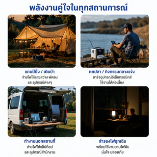 MENGCHI Power Station 600W 252Wh แหล่งจ่ายไฟพกพา แบตสำรองเดินทาง กล่องจ่ายไฟ 220v