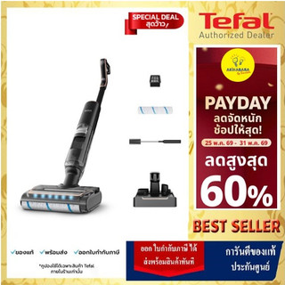🔥[สินค้าใหม่]TEFALเครื่องดูดฝุ่นและถูพื้นไร้สาย 2 In 1 FLOOR WASHER X-CLEAN 7 กำลังไฟ  250 วัตต์ รุ่น GF5736F4🔥