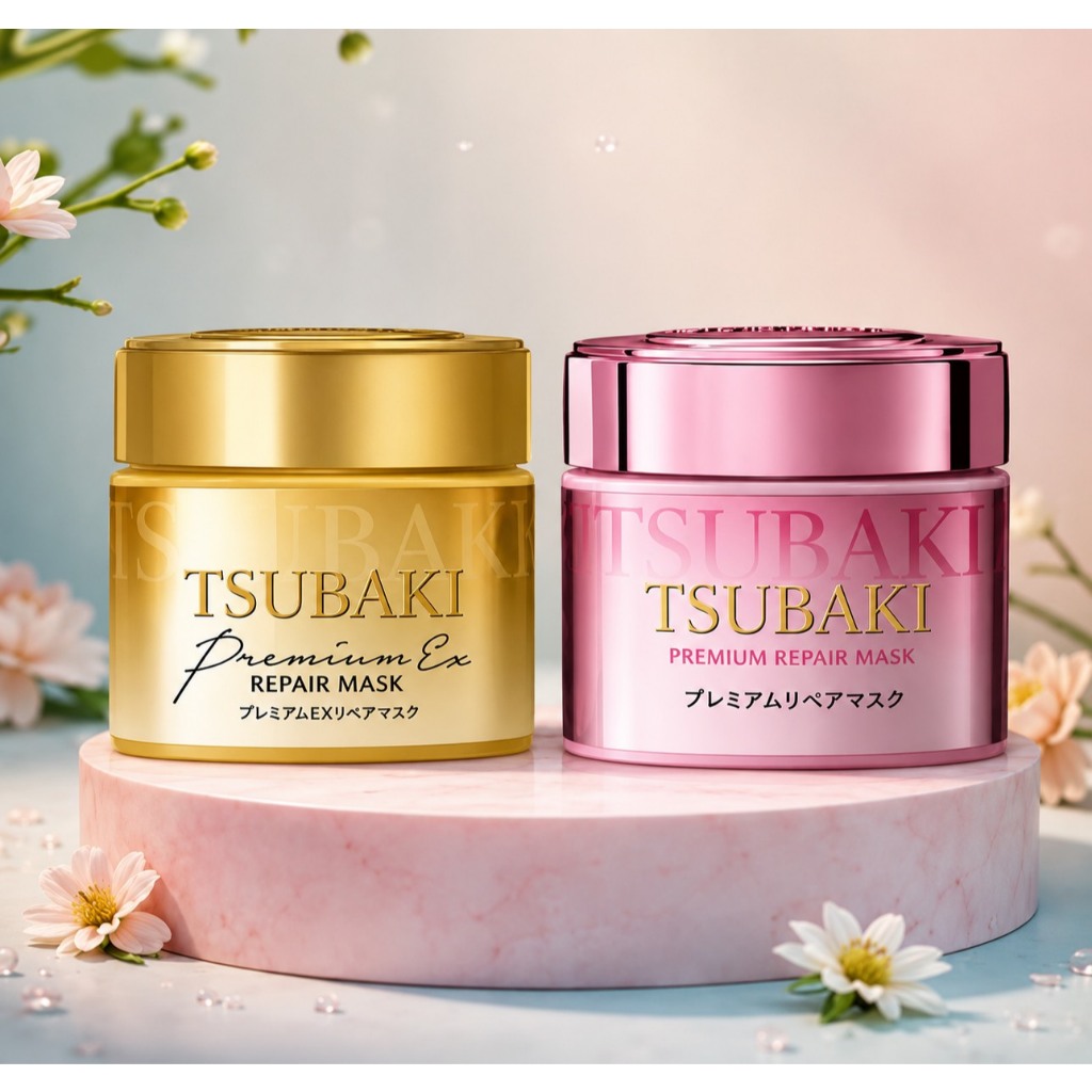 ทรีทเม้นบำรุงผม Tsubaki Premium EX Repair Mask 180g หมักผมพรีเมี่ยม รุ่นสีทอง