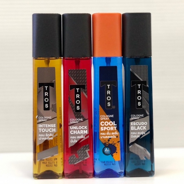 TROS COLOGNE SPRAY ( 100 มล. ) ทรอส โคโลญระงับกลิ่นกาย มี 4 สูตร