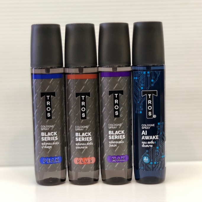 TROS BLACK SERIES COLOGNE SPRAY (100 ml.) ทรอส แบล็ค ซีรีส์ โคโลญ มี 4 กลิ่น