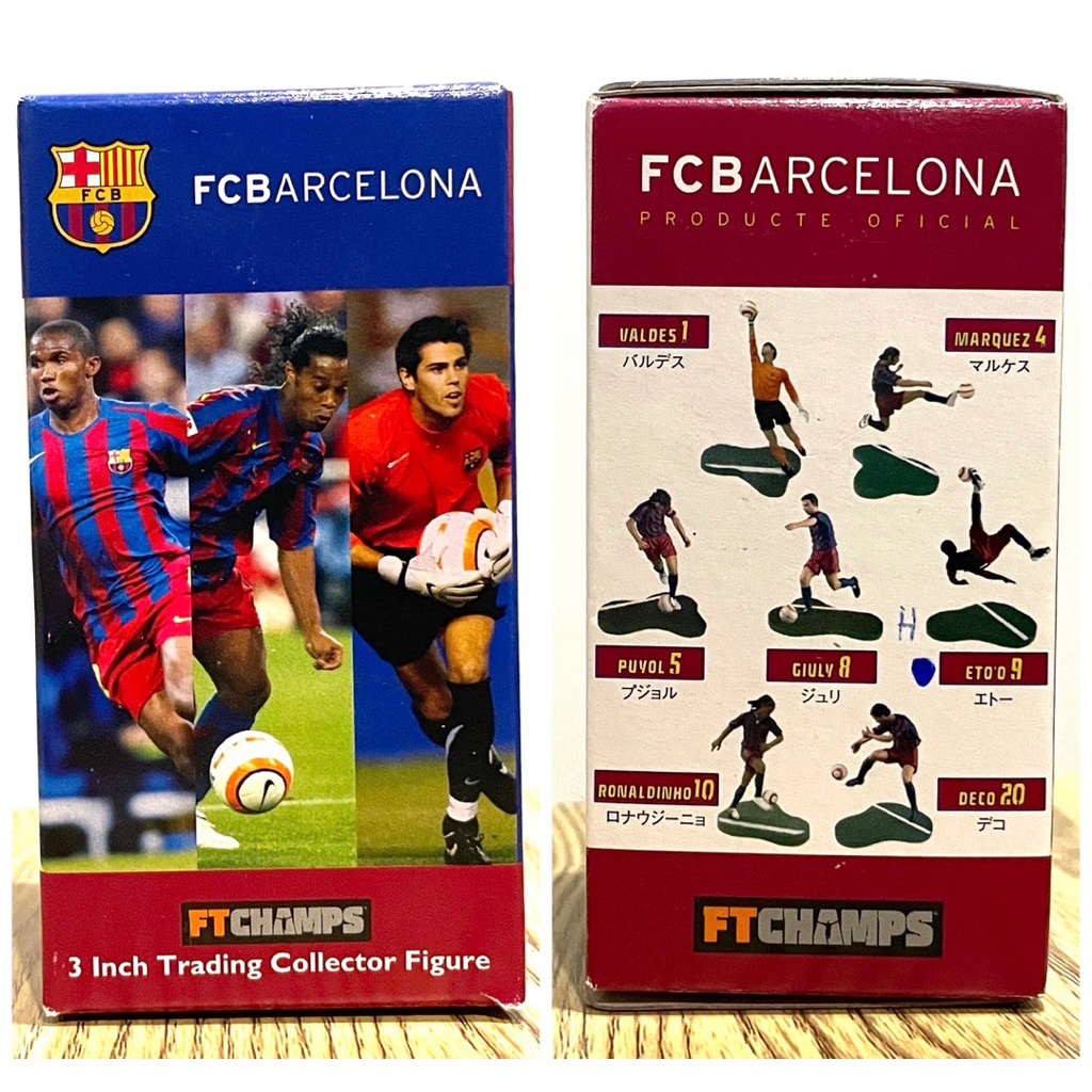 โมเดลนักฟุตบอลบาร์เซโลน่า 3 นิ้ว (Barcelona Ftchamps 3 inch)