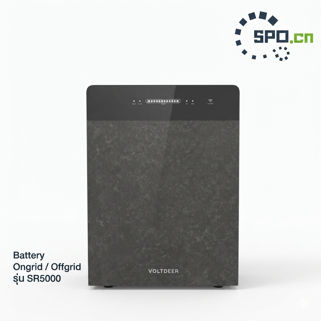 Battery Voltdeer SR5000 5.12kWh แบตเตอรี่โซล่าเซลล์ LiFePO4 ใช้ได้ทั้ง On-grid / Off-grid