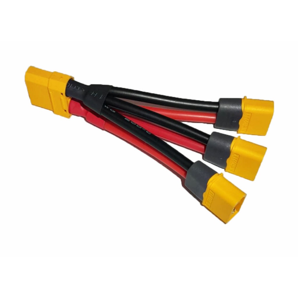 [[ส่งจากไทย]] Parallel Connector Plugs 1XT90 female to 3XT60 male Amass ,หัวต่อสำหรับขนานแบตเตอรี่ 3