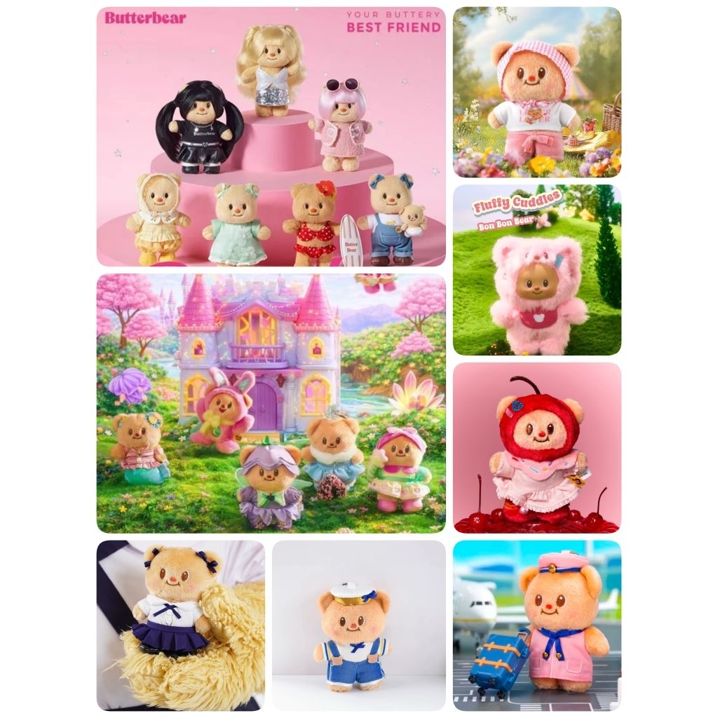 พร้อมส่งเลือกตัวได้ Butterbear Enchanted OOTD พวงกุญแจน้องเนยทุกคอล แท้จากshop100%