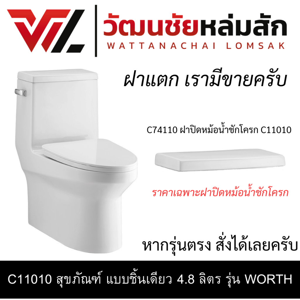 [ราคาเฉพาะฝาปิดหม้อน้ำชักโครก] Cotto C74110 ฝาปิดหม้อน้ำ เวิร์ด (ใช้กับ C11010)