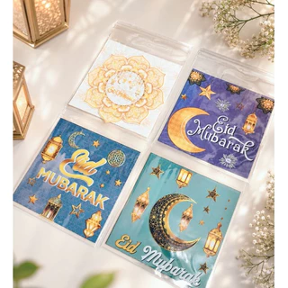 📌แพค95-100ใบ📌ถุงฝากาว 10x10​cm.​10*10 ถุงใส่ขนม​ คุกกี้​ บราวนี่ ถุงกาว​ คริสมาส​ ปีใหม่​ ตรุษจีน​ อิสลาม​ ปัจฉิม