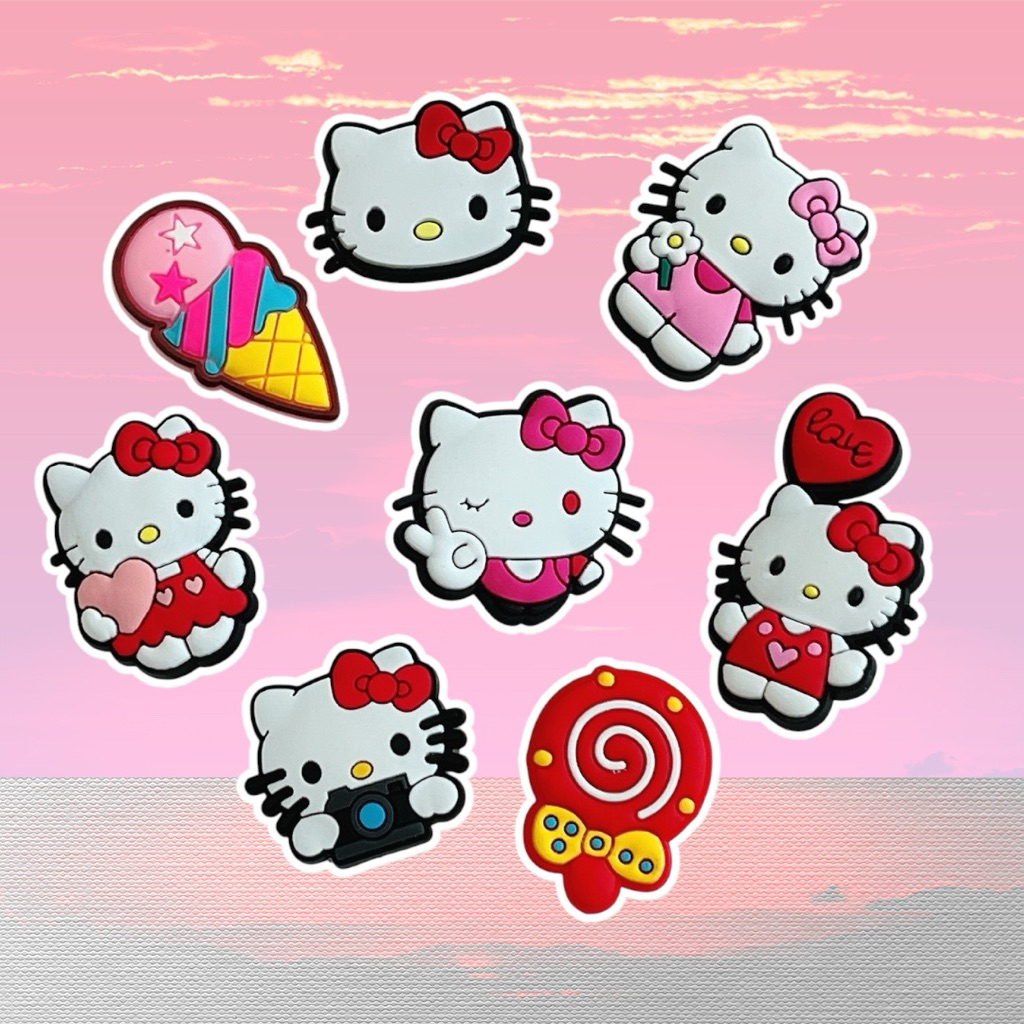 Jibbitz ตัวติดรองเท้าเป็นset (มี 8 ชิ้นต่อ 1 เซ็ต)พร้อมส่ง