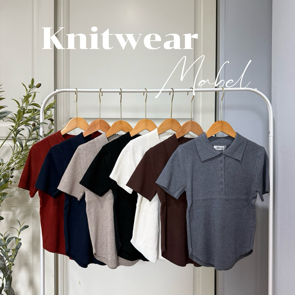 [ป้าย One K] เสื้อไหมพรมคอปกแขนสั้น ทรงเรียบหรู ผ้านิ่มยืดใส่สบาย แมทช์ง่าย ใส่ได้ทุกวัน ดูดีแบบมินิมอล 🤎