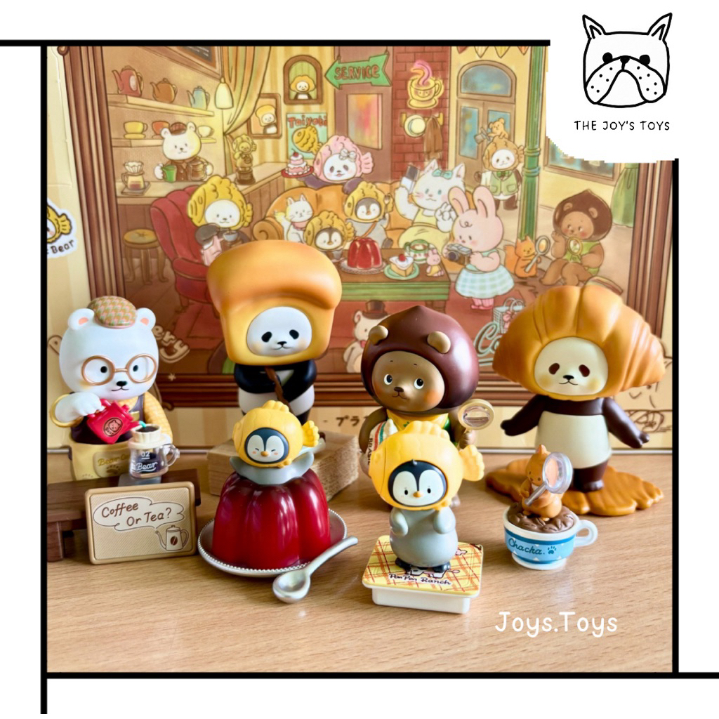 [พร้อมส่ง/Pre order] ✨NEW✨ จุ่ม เลือกตัว Planet Bear 🐼🐻‍❄️🐻 Bear Coffee Club Have a nice Coffee ☕️ blind box ของแท้ 100%