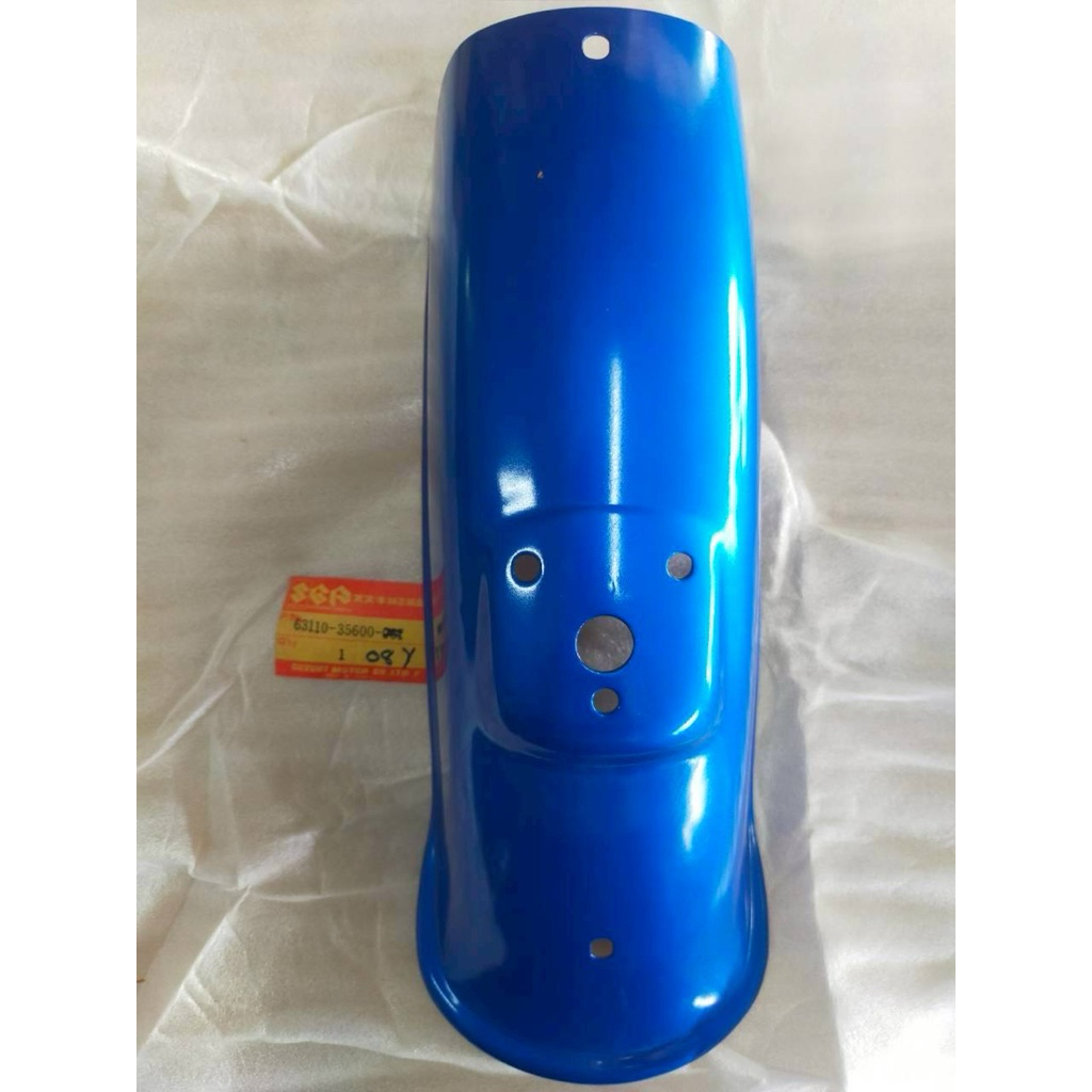 บังโคลน ล้อหลัง สีน้ำเงิน เป็นเหล็ก Suzuki FR50 FR80 FR80M/N/B FR80SS แท้ใหม่ Made in Japan ของใหม่ค