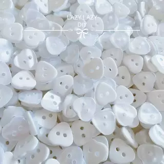 กระดุมดอกไม้ กระดุมหัวใจ กระดุมกากเพชร แฮนเมด DIY พร้อมส่ง