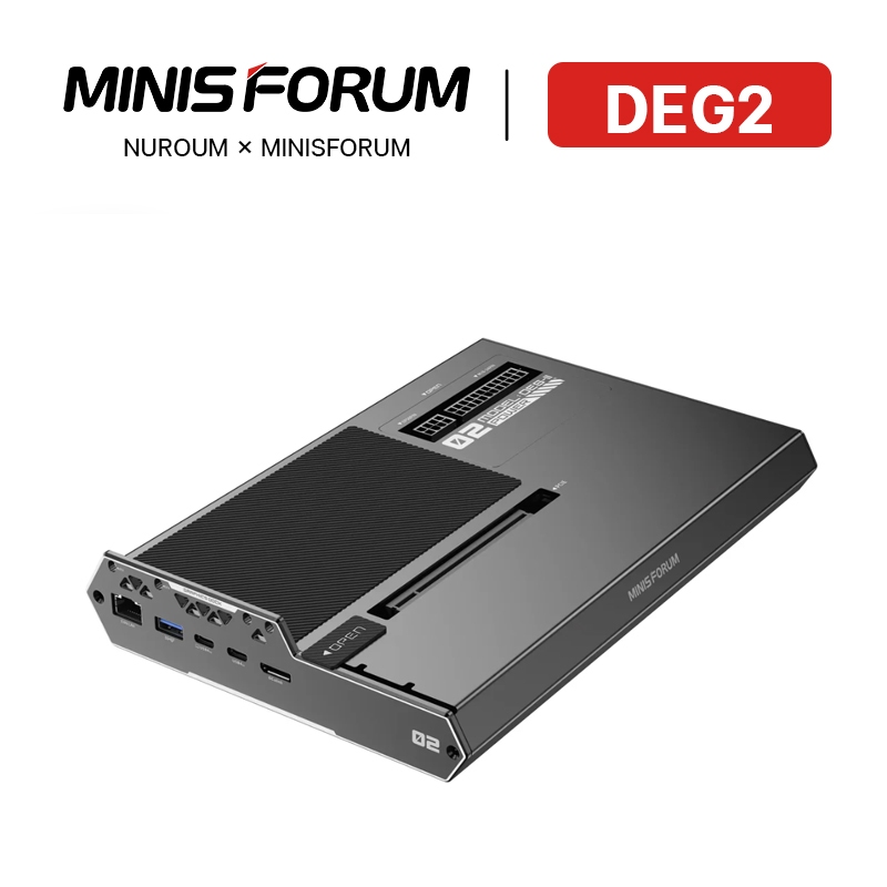 (Official) Minisforum DEG2 eGPU Dock OCuLink and Thunderbolt 5 ports Optimized for AI and Creation W