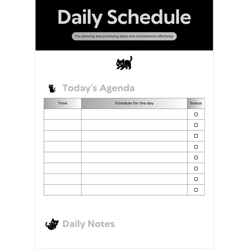 daily schedule planner