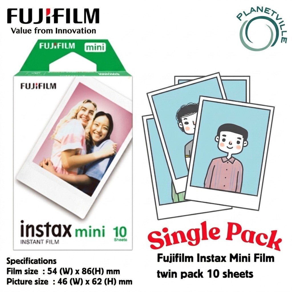 Fujifilm Instax Mini Film (10 Sheet) พร้อมส่ง ของแท้ หมดอายุ 01-2028
