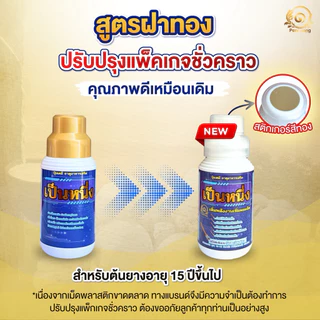 เป็นหนึ่งปุ๋ยทาหน้ายาง สูตรฝาทอง 15ปีขึ้นไป ขนาด 500cc แถมแปรงทุกออเดอร์