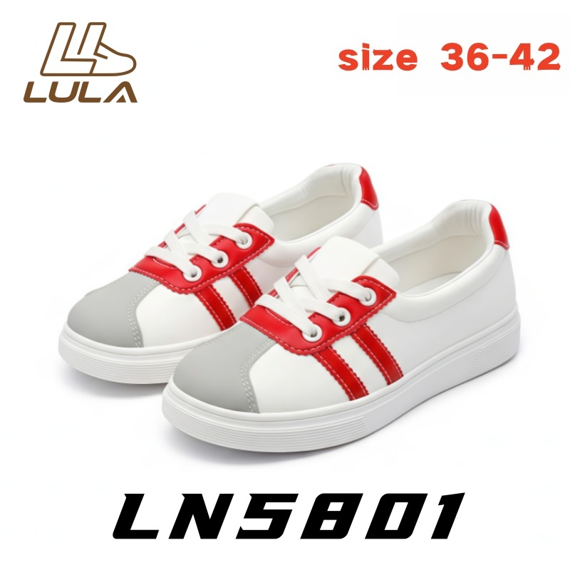 [LN5801] รองเท้านักเรียนแฟชั่นมินิมอล รองเท้าลำลองผู้หญิงสไตล์เกาหลีน้ำหนักเบาระบายอากาศได้ดี ไซส์ 36-42