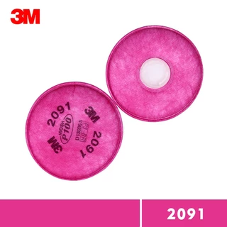 3M 6200+2091 พร้อมแผ่นกรอง รุ่น 2097 (P100) หน้ากากกันสารเคมี ใช้ในงานหลอมโลหะ บัดกรี เชื่อม กันสารเคมี
