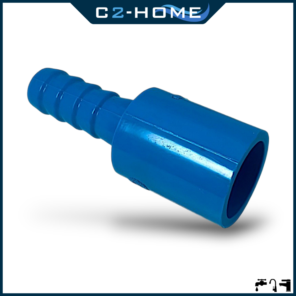 ข้อต่อตรงสวมสายยาง PVC 1 ข้าง ขนาด 4 หุน อุปกรณ์ประปา ท่อน้ำ