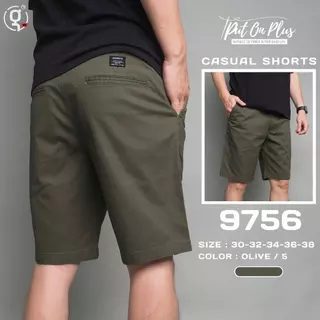 ⚡GW⚡9756 กางเกงขาสั้น ผู้ชาย เอวขอบ ผ้ายืด คอตต้อน สีพื้น ยาว19-20 นิ้ว ไซส์ 30-38 Goodwin Brand