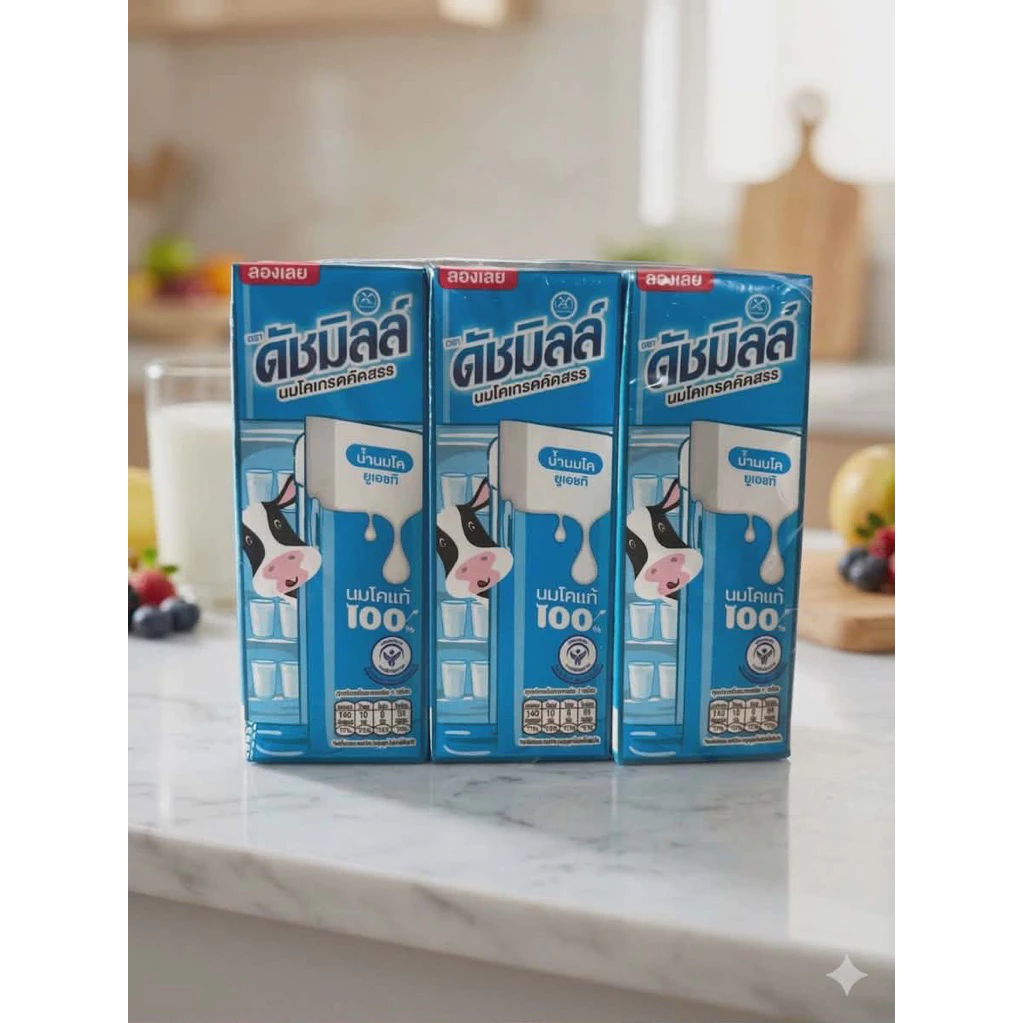 ดัชมิลล์ ซีเล็คเต็ด รสจืด 225มล. x 36กล่อง อายุนม 11/69