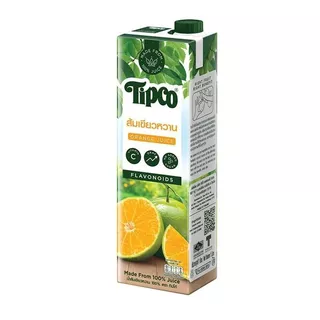(GWP สินค้าของแถมห้ามจำหน่าย) TIPCO น้ำส้มเขียวหวาน Tangerine Orange juice 100% ขนาด 1000 ml.